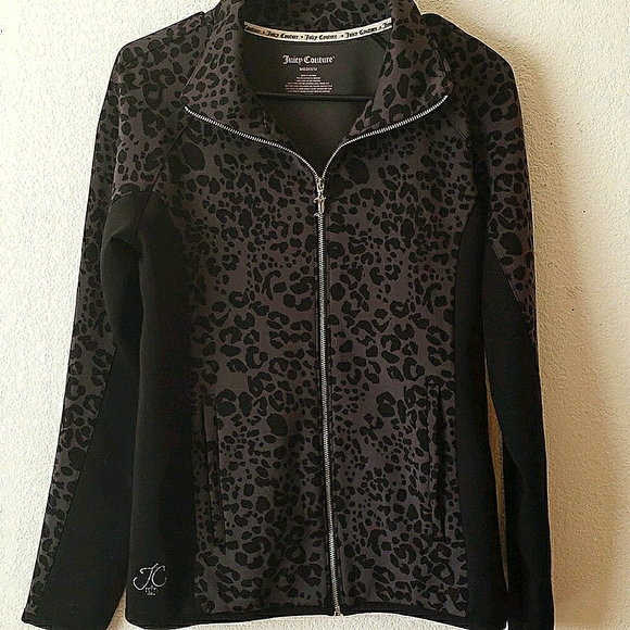 Juicy Couture Jackets & Blazers - JUICY COUTURE Leopard Print Track Jacket